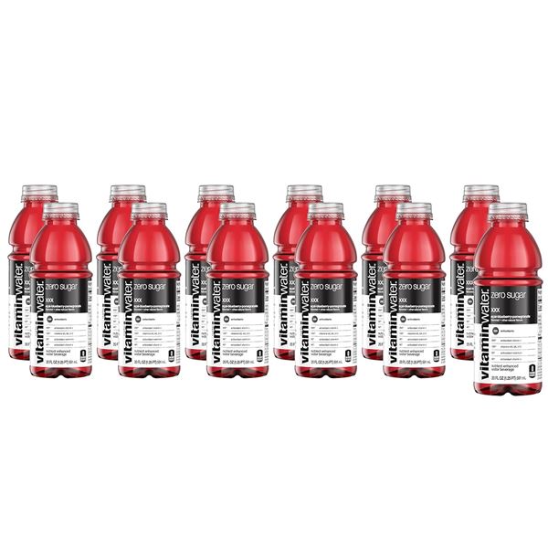 NEW CASE OF 12 VITAMIN WATER ACAI BLUEBERRY -591ML