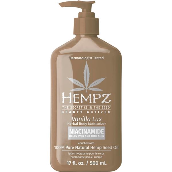 BRAND NEW 500ML HEMPZ VANILLA LUX HERBAL BODY
