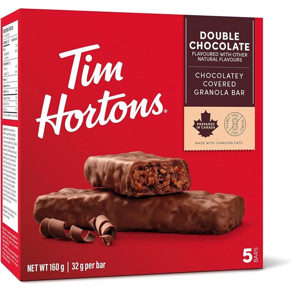 NEW 3 BOXES WITH 5 TIM HORTONS DOUBLE CHOCOLATE