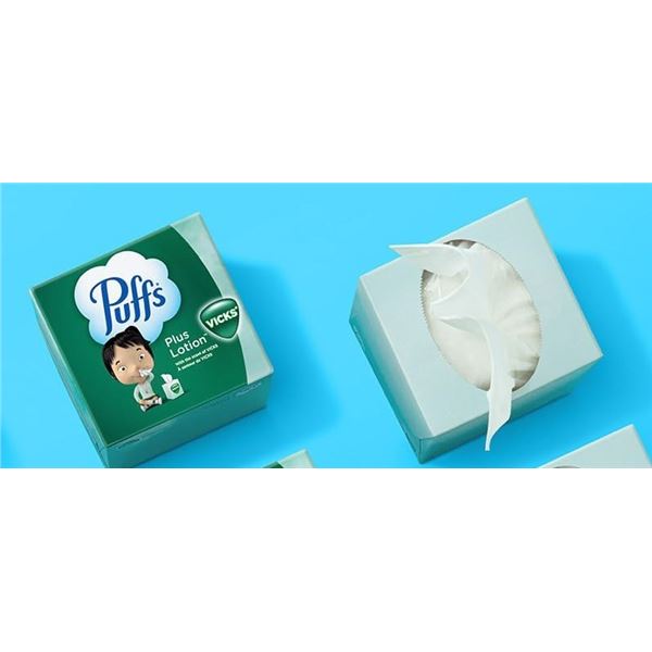 2 NEW BOXES OF VICKS PUFFS PLUS LOTION - 48 FACIAL
