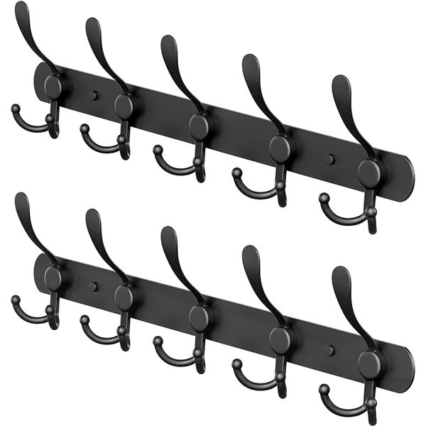 3 NEW SAYONEYES COAT RACK TRIHOOKS STAINLESS STEEL