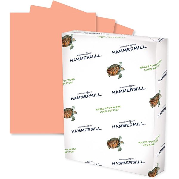 NEW HAMMERMILL CANARY PINK 500 SHEETS 20LBS