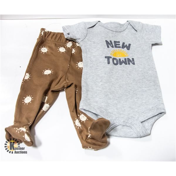 NEW GEORGE BABY NEW IN TOWN 2 PC PREMATURE
