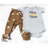Image 1 : NEW GEORGE BABY NEW IN TOWN 2 PC 0-3 MONTHS