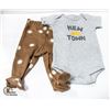 Image 1 : NEW GEORGE BABY NEW IN TOWN 2 PC 0-3 MONTHS
