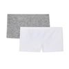 Image 1 : 2 NEW PAIRS NO BOUNDARIES SHORTIES SIZE SM WHT/GRY