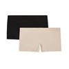 Image 1 : 2 NEW PAIR NO BOUNDARIES SHORTIES SIZE LRG BLK/TAN
