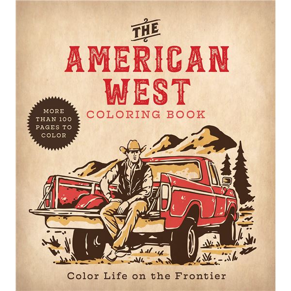 NEW PAPERBACK- THE AMERICAN WEST COLORING BOOK
