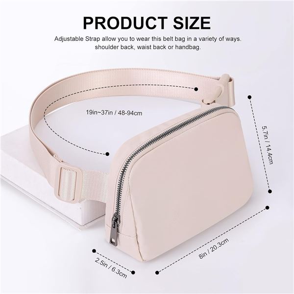 NEW SUAVEZILLA MINI BELT BAG FANNY PACK - IVORY
