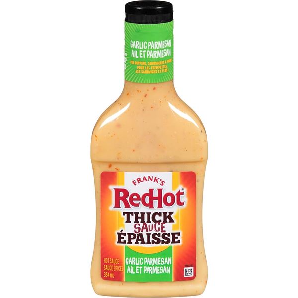 3 NEW FRANK'S RED HOT THICK SAUCE GARLIC PARMESAN