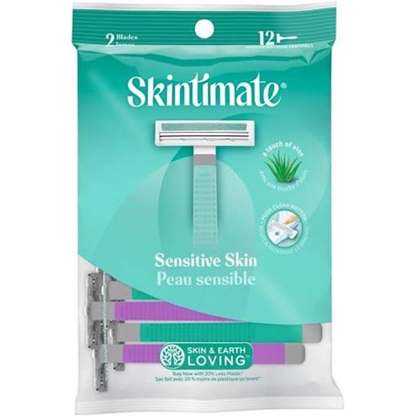 NEW SKINTIMATE SENSITIVE SKIN DISPOSABLE RAZORS
