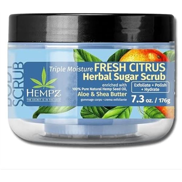 BRAND NEW 176 G HEMPZ SHEA BUTTER SCRUB