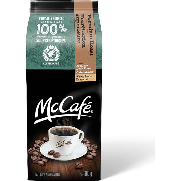 NEW 300G BAG OF MCCAFE MEDIUM ROAST WHOLE BEAN