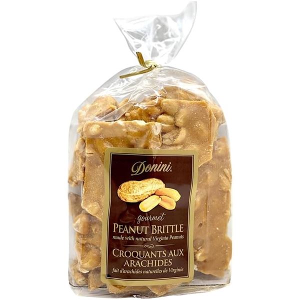 NEW 250G BAG DONINI GOURMET PEANUT BRITTLE