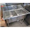 Image 1 : GSW Double Basin Sink w/ Faucet 42" x 22"