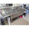 Image 2 : GSW SG18243D Stainless 3-Basin Sink w/ Drainboards 90" x 24" x 45"H