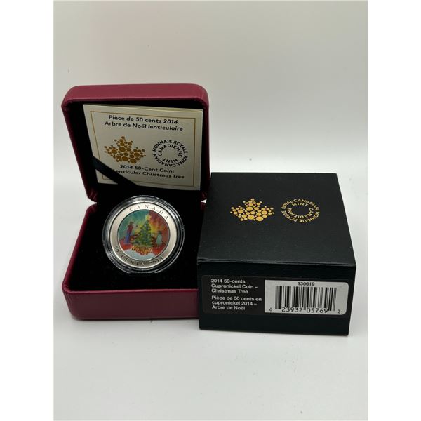 2014 50-Cent Cupronickel-coin. Christmas tree