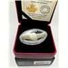 Image 2 : 2017 $25 Fine Silver football-shaped and curved coin (tax exempt)