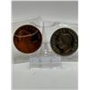 Image 2 : oversized 1 cent and 5 cents sudbury commemorative medallions. The Big Nickel and The Big Penny
