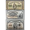 Image 1 : All 3 years of $0.25 (sin plasters). 1870, 1900 and 1923