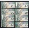 Image 2 : set of 8 - 2004 $20 notes in sequence. Jenkins/Dodge AYS7292302-AYS7292309