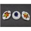 Image 3 : Lot of 3 Small Porcelain Floral Trinket Boxes