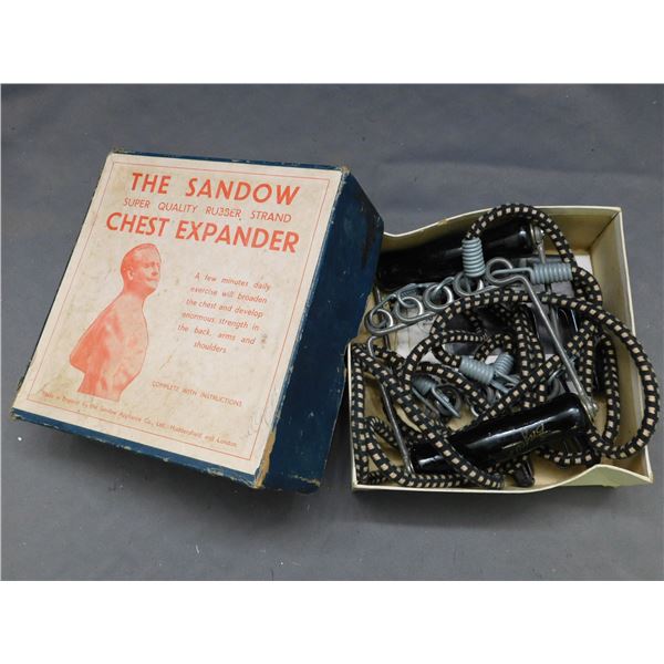 The Sandow Chest Expander w Box Vintage Exercise Equipment