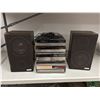 Image 1 : Hitachi Stereo System SET Amplifier HA-MD5, Tuner FT-MD5 , Tape Deck D-MD5 & Turntable HT-L5