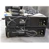 Image 4 : Toshiba 4-Head Hi-Fi Video Cassette Recorders Pair, Extra Remotes & Paperwork.