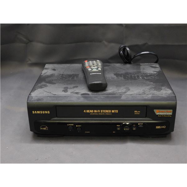 Samsung 4 Head Hi-Fi Stereo MTS  VHS VCR Tape Player w Remote