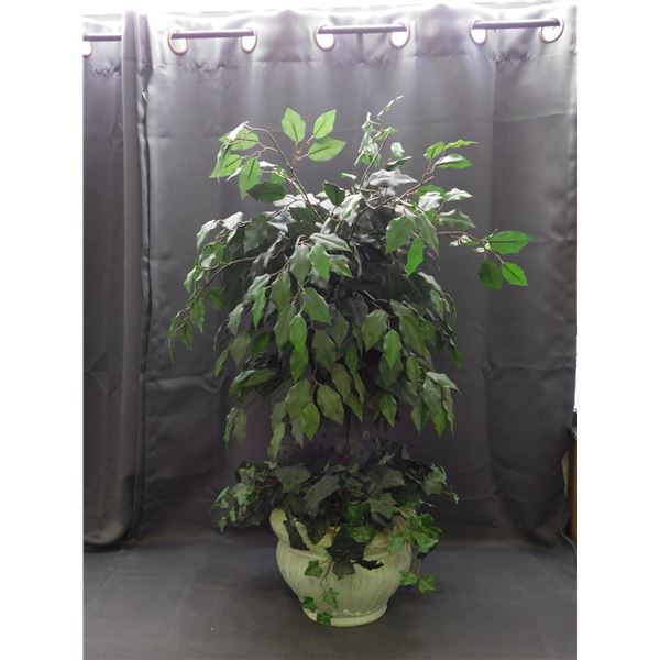 3ft Fake Plant in Ceramic Pot Base