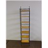 Image 1 : 7-Shelf Small Storage Shelving Unit Bathroom / Kitchen / Sunroom Metal Wire Ornate Frame & Wood
