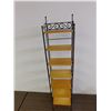 Image 2 : 7-Shelf Small Storage Shelving Unit Bathroom / Kitchen / Sunroom Metal Wire Ornate Frame & Wood