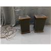 Image 1 : Pair of Electrohome Model E00-110 Walnut Finish Made in Canada Mid Century Stereo Speakers