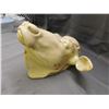 Image 3 : Ceramic Pottery Cow Head Wall Hanging Decor 10' x 13"
