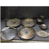 Image 1 : Lot of Silverplate Pitcher, Serving Trays