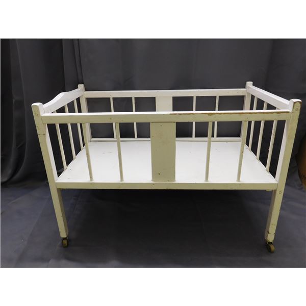Vintage Antique Doll Bed on Wheels