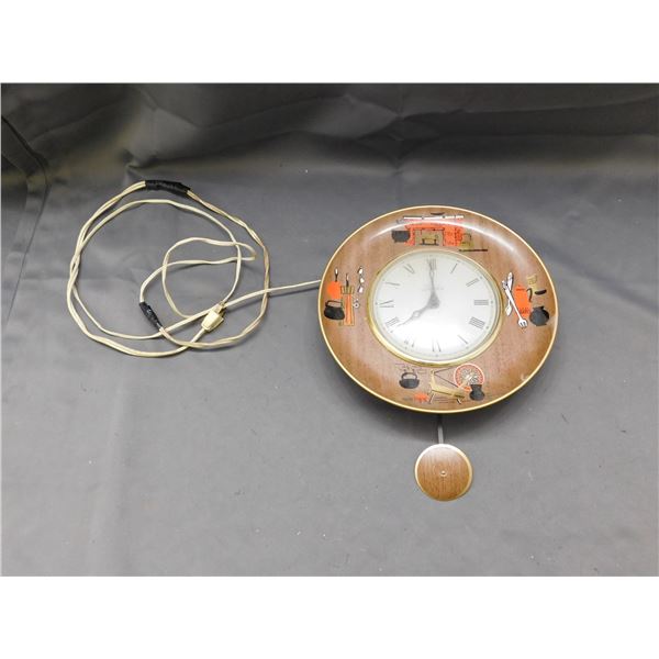 Vintage Spartus Wall Clock Pendulum