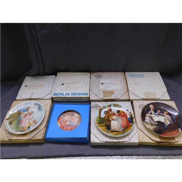 Lot of 8 Bradford Exchange Collectible Plates