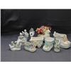 Image 1 : Lot of 9 Porcelain Figures Lots Japan, Boots, Doves, Planters