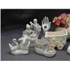 Image 2 : Lot of 9 Porcelain Figures Lots Japan, Boots, Doves, Planters
