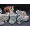 Image 3 : Lot of 9 Porcelain Figures Lots Japan, Boots, Doves, Planters