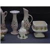Image 2 : Lot of 9pcs Porcelain Figurines, Vases, Planters, Japan