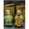 Image 3 : Lot of 4 Seafarers Mini-Tankard Collection Normal Rockwell & Grandma Grandpa Japan Figurines