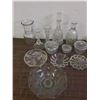 Image 1 : Lot of Assorted Glassware Crystal Decanter, Vases