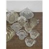 Image 2 : Lot of Assorted Vintage Glassware Crystal Serving Bowls Plates, Cream and Sugar, Etc