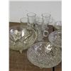 Image 4 : Lot of Assorted Vintage Glassware Crystal Serving Bowls Plates, Cream and Sugar, Etc