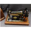 Image 4 : Antique Singer Sewing Machine Model #12326999 Sewing Machine in Wooden Box Late 1800s