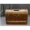 Image 9 : Antique Singer Sewing Machine Model #12326999 Sewing Machine in Wooden Box Late 1800s