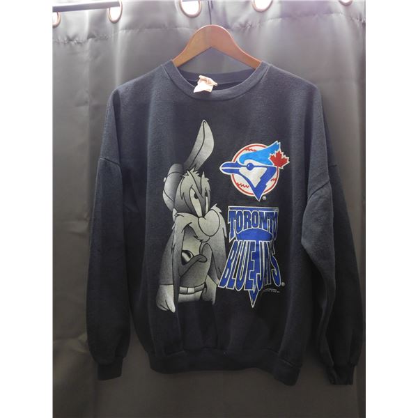 Vintage Toronto Blue Jays 1994 Warner Brothers Cotton XL Pullover Crewneck Sweater
